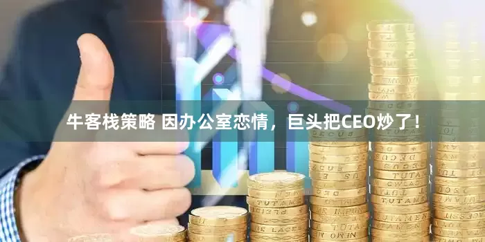 牛客栈策略 因办公室恋情，巨头把CEO炒了！