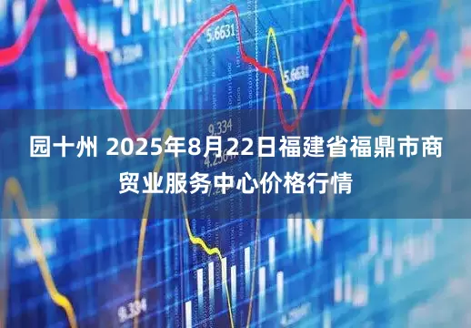 园十州 2025年8月22日福建省福鼎市商贸业服务中心价格行情